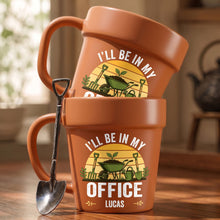 Load image into Gallery viewer, Personalized Plant Pot Ceramic Mug Custom Gift for Gardener
