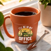 Load image into Gallery viewer, Personalized Plant Pot Ceramic Mug Custom Gift for Gardener
