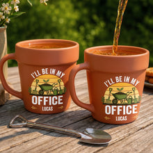 Load image into Gallery viewer, Personalized Plant Pot Ceramic Mug Custom Gift for Gardener
