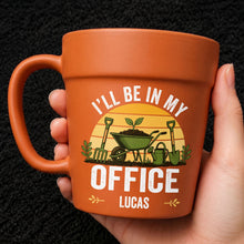 Load image into Gallery viewer, Personalized Plant Pot Ceramic Mug Custom Gift for Gardener
