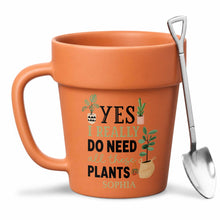 Load image into Gallery viewer, Personalized Terracotta Style Plant Pot Mug Custom Gift for Mom
