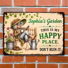 Load image into Gallery viewer, Personalized Metal Sign Custom Name Garden Gift for Mom
