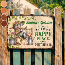 Load image into Gallery viewer, Personalized Metal Sign Custom Name Garden Gift for Mom
