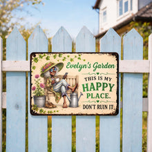 Load image into Gallery viewer, Personalized Metal Sign Custom Name Garden Gift for Mom
