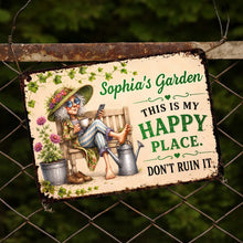 Load image into Gallery viewer, Personalized Metal Sign Custom Name Garden Gift for Mom
