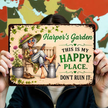 Load image into Gallery viewer, Personalized Metal Sign Custom Name Garden Gift for Mom
