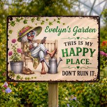Load image into Gallery viewer, Personalized Metal Sign Custom Name Garden Gift for Mom
