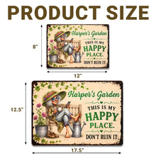 Load image into Gallery viewer, Personalized Metal Sign Custom Name Garden Gift for Mom
