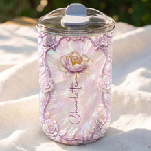 Load image into Gallery viewer, Personalized Custom 10oz Birth Month Flower Tumbler Gift
