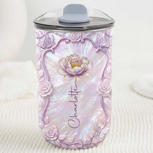 Load image into Gallery viewer, Personalized Custom 10oz Birth Month Flower Tumbler Gift
