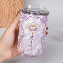 Load image into Gallery viewer, Personalized Custom 10oz Birth Month Flower Tumbler Gift
