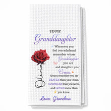 Load image into Gallery viewer, Personalized Kitchen Towel Custom Gift for Granddaughter
