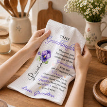 Load image into Gallery viewer, Personalized Kitchen Towel Custom Gift for Granddaughter
