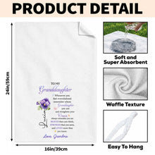 Load image into Gallery viewer, Personalized Kitchen Towel Custom Gift for Granddaughter
