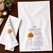 Load image into Gallery viewer, Personalized Kitchen Towel Custom Gift for Granddaughter
