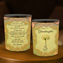Load image into Gallery viewer, Personalized Glass LED Memory Jar Custom Name for Granddaughter
