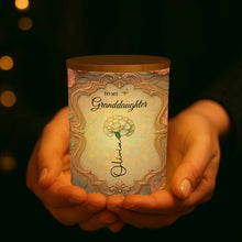 Load image into Gallery viewer, Personalized Glass LED Memory Jar Custom Name for Granddaughter

