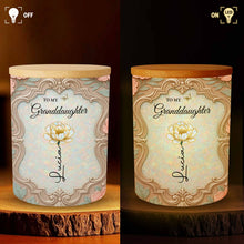 Load image into Gallery viewer, Personalized Glass LED Memory Jar Custom Name for Granddaughter
