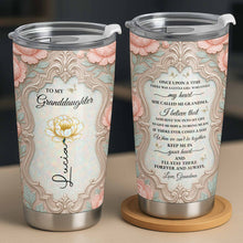 Load image into Gallery viewer, Personalized 20oz Stainless Steel Tumbler Custom Gift for Granddaughter
