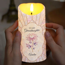 Load image into Gallery viewer, Personalized LED Candle Custom Name Gift for Granddaughter
