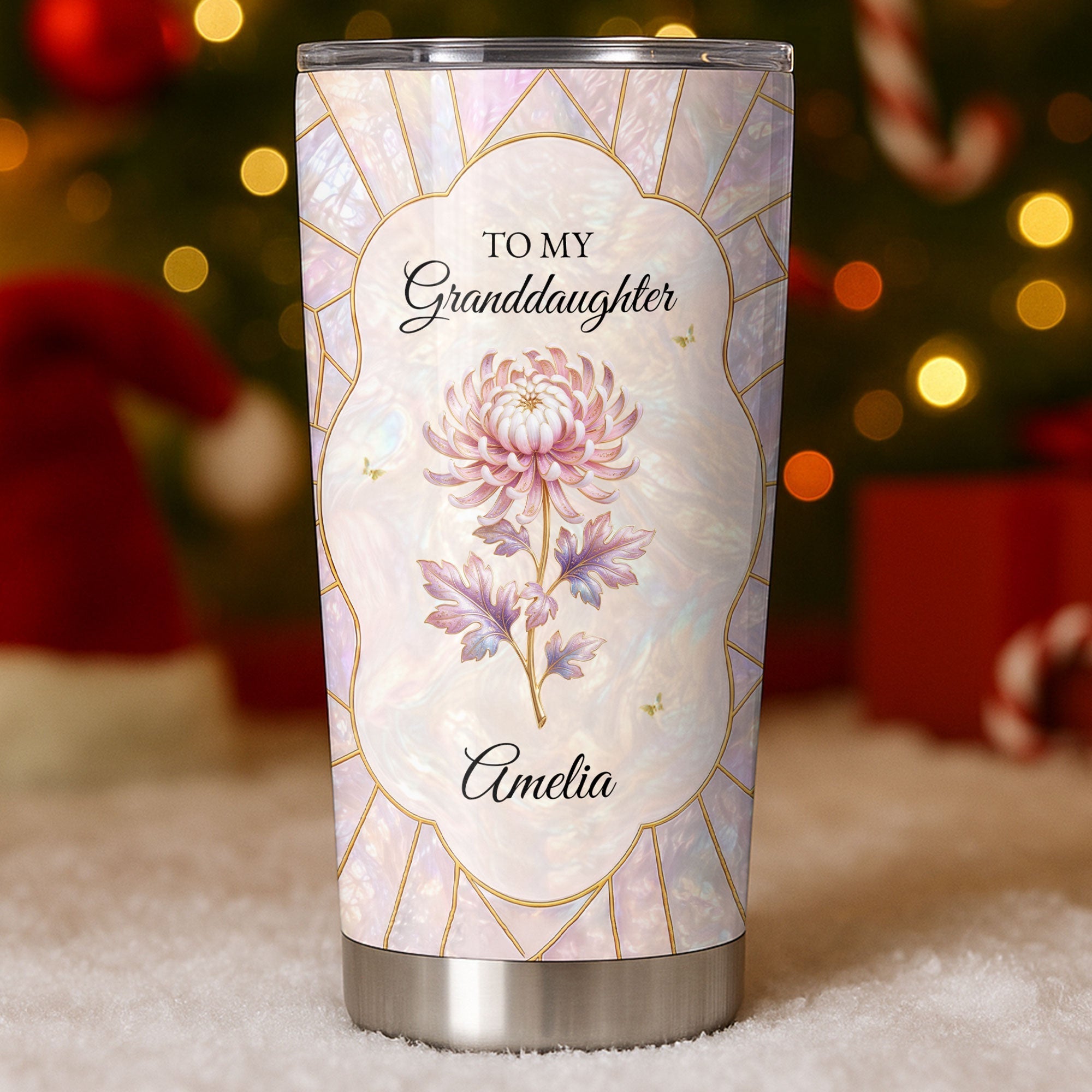 Personalized 20oz Stainless Steel Tumbler for Granddaughter Gift