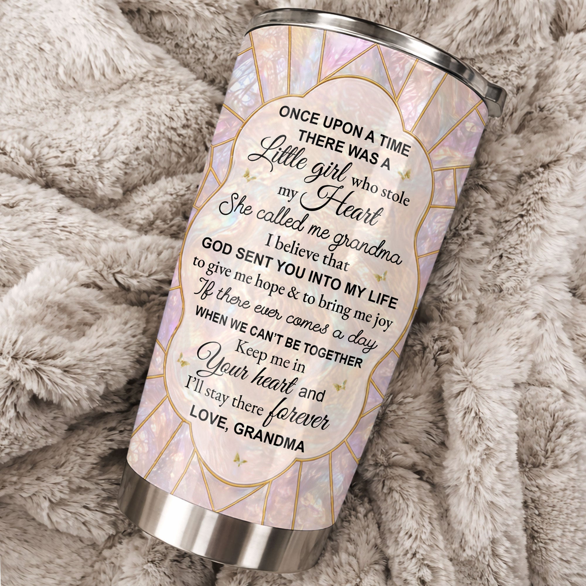 Personalized 20oz Stainless Steel Tumbler for Granddaughter Gift