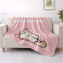 Load image into Gallery viewer, Personalized Cat Nap Blanket Custom Name Gift for Granddaughter
