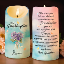 Load image into Gallery viewer, Personalized LED Candle Custom Name Gift for Granddaughter
