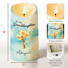 Load image into Gallery viewer, Personalized LED Candle Custom Name Gift for Granddaughter
