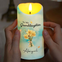 Load image into Gallery viewer, Personalized LED Candle Custom Name Gift for Granddaughter
