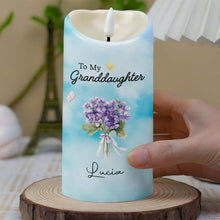 Load image into Gallery viewer, Personalized LED Candle Custom Name Gift for Granddaughter
