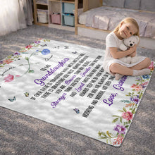 Load image into Gallery viewer, Personalized Birth Month Flowers Blanket Custom Gift for Granddaughter
