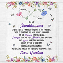Load image into Gallery viewer, Personalized Birth Month Flowers Blanket Custom Gift for Granddaughter
