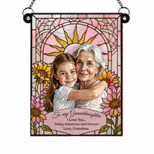 Load image into Gallery viewer, Personalized Granddaughter Suncatcher Custom Gift Idea
