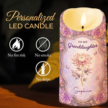Load image into Gallery viewer, Personalized LED Candle Custom Name Gift for Granddaughter
