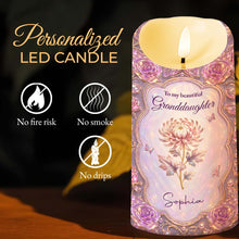 Load image into Gallery viewer, Personalized LED Candle Custom Name Gift for Granddaughter
