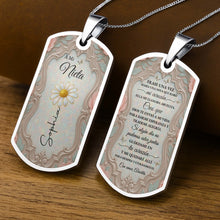Load image into Gallery viewer, Personalized Dog Tag Necklace Custom Name for Granddaughter
