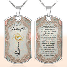 Load image into Gallery viewer, Personalized Dog Tag Necklace Custom Name for Granddaughter
