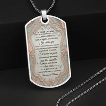 Load image into Gallery viewer, Personalized Dog Tag Necklace Custom Name for Granddaughter
