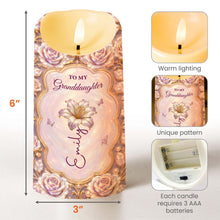 Load image into Gallery viewer, Personalized LED Candle Custom Name Gift for Granddaughter
