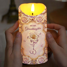 Load image into Gallery viewer, Personalized LED Candle Custom Name Gift for Granddaughter
