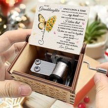 Load image into Gallery viewer, Personalized Wooden Music Box Custom Gift for Granddaughter
