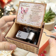 Load image into Gallery viewer, Personalized Music Box for Granddaughter with Butterfly Flowers Tune Gift for Birthday
