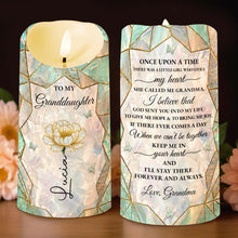 Load image into Gallery viewer, Personalized Custom LED Candle for Granddaughter Gift
