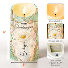 Load image into Gallery viewer, Personalized Custom LED Candle for Granddaughter Gift
