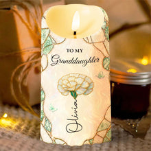 Load image into Gallery viewer, Personalized LED Candle Custom Name Gift for Granddaughter
