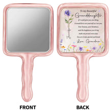 Load image into Gallery viewer, Personalized Handheld Mirror Custom Gift for Granddaughter
