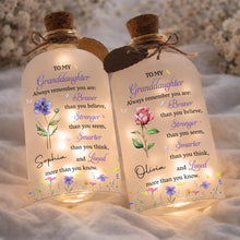 Load image into Gallery viewer, Personalized Short Bottle Light Custom Name Gift for Granddaughter
