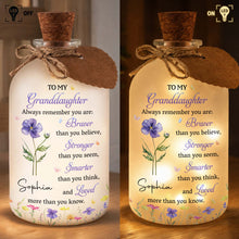 Load image into Gallery viewer, Personalized Short Bottle Light Custom Name Gift for Granddaughter
