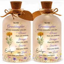 Load image into Gallery viewer, Personalized Short Bottle Light Custom Name Gift for Granddaughter
